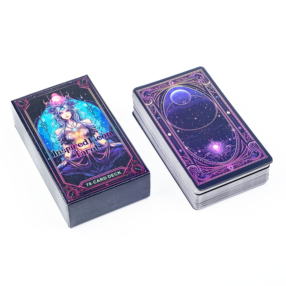 Board Game Quest - Geïnspireerd Neon Tarot Deck 78 kaarten