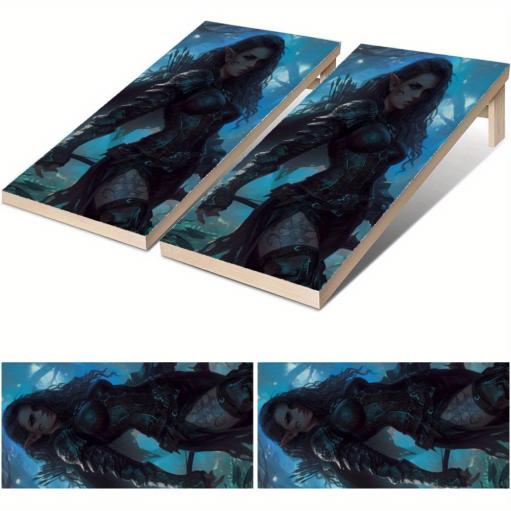 Board Game Film - Night Elven Waterdichte Cornhole Board Vinyl