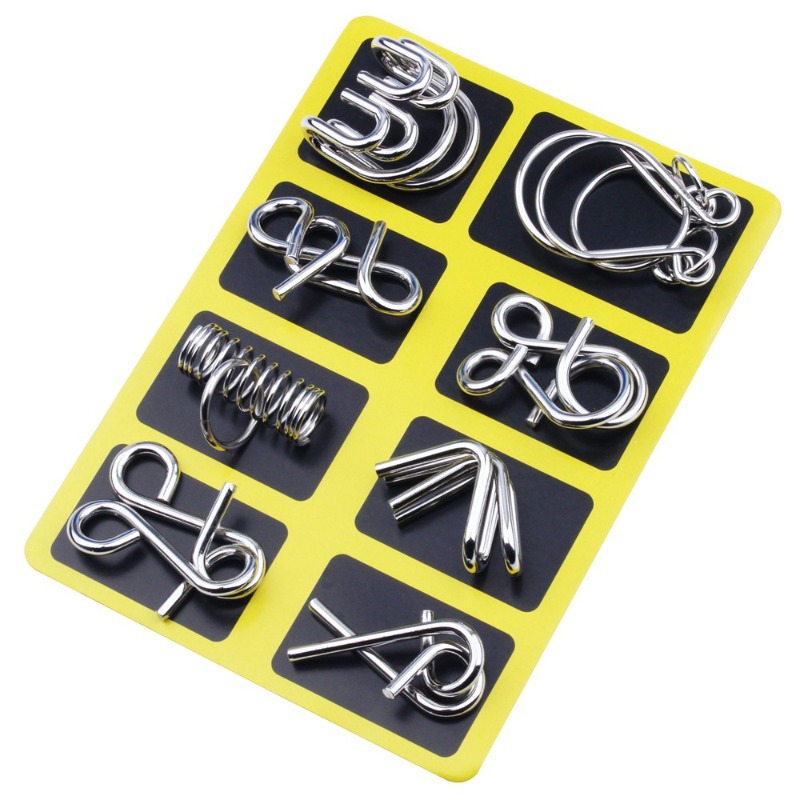 8-delige metalen puzzelset, kl - Board Game Quarto recensie en prijs