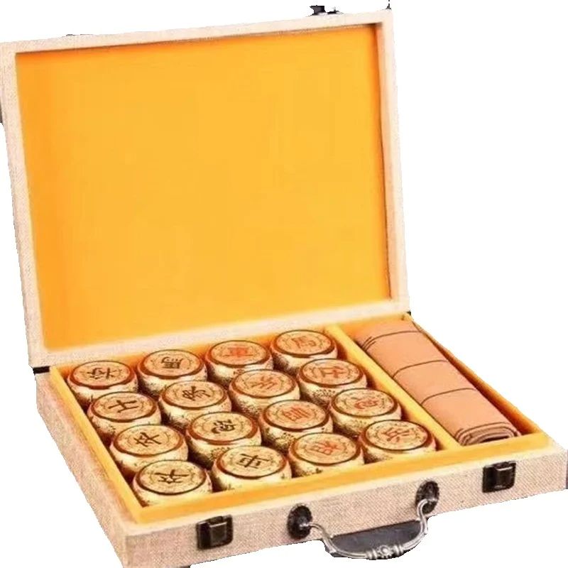 Handgesneden gouden Nanmu Chin - Board Game Strategi recensie en prijs