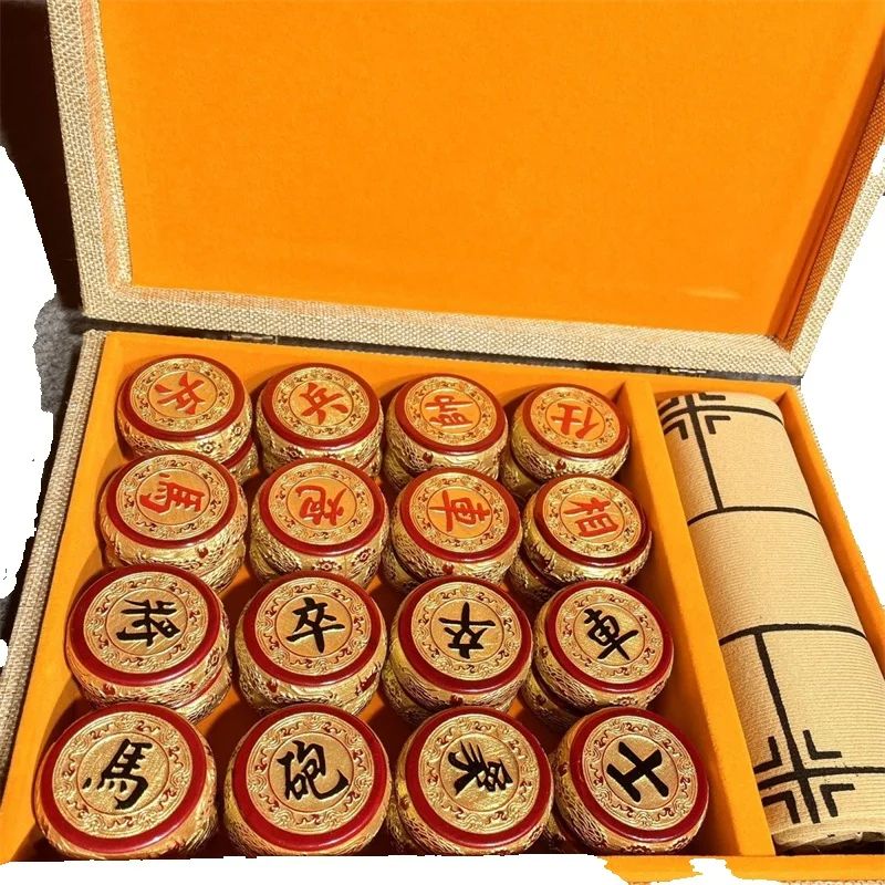 Handgesneden gouden Nanmu Chin - Board Game Strategi recensie en prijs