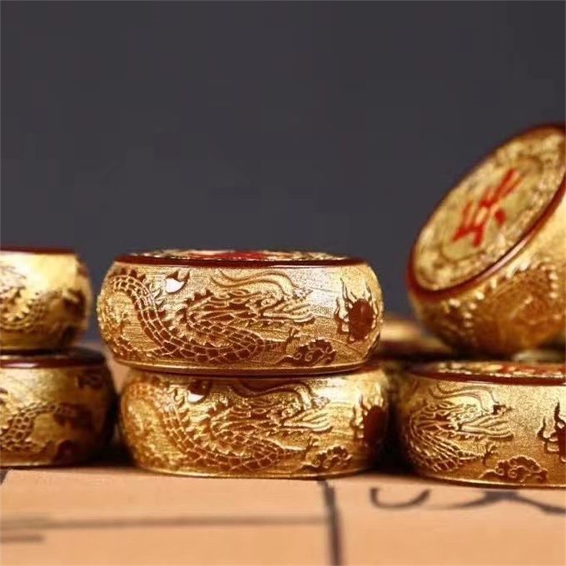 Handgesneden gouden Nanmu Chin - Board Game Strategi recensie en prijs