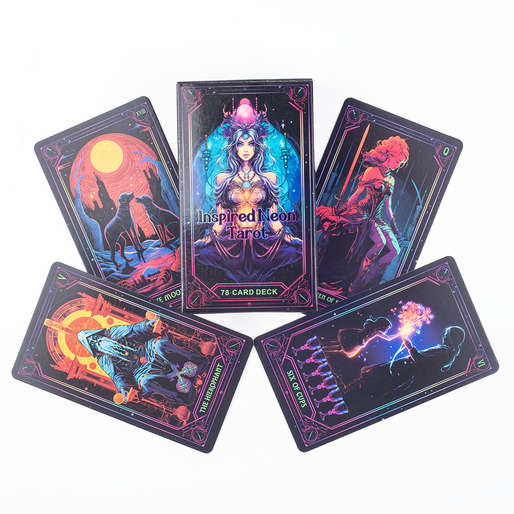 Geïnspireerd Neon Tarot Deck 7 - Board Game Quest recensie en prijs