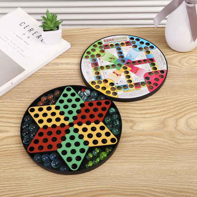 2 In 1 Schaakstukken Dammen Bo - Board Game Word recensie en prijs