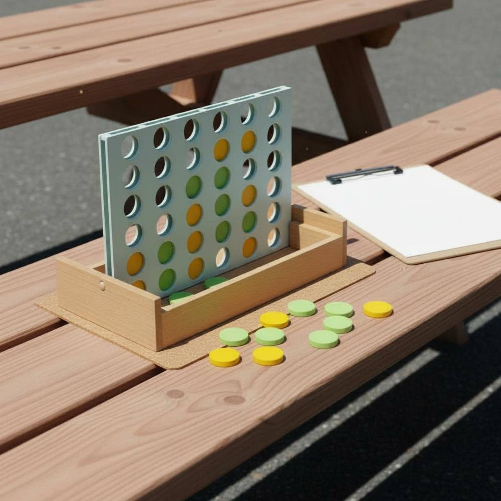 Houten Connect Four-spel Vroeg - Board Game Box recensie en prijs