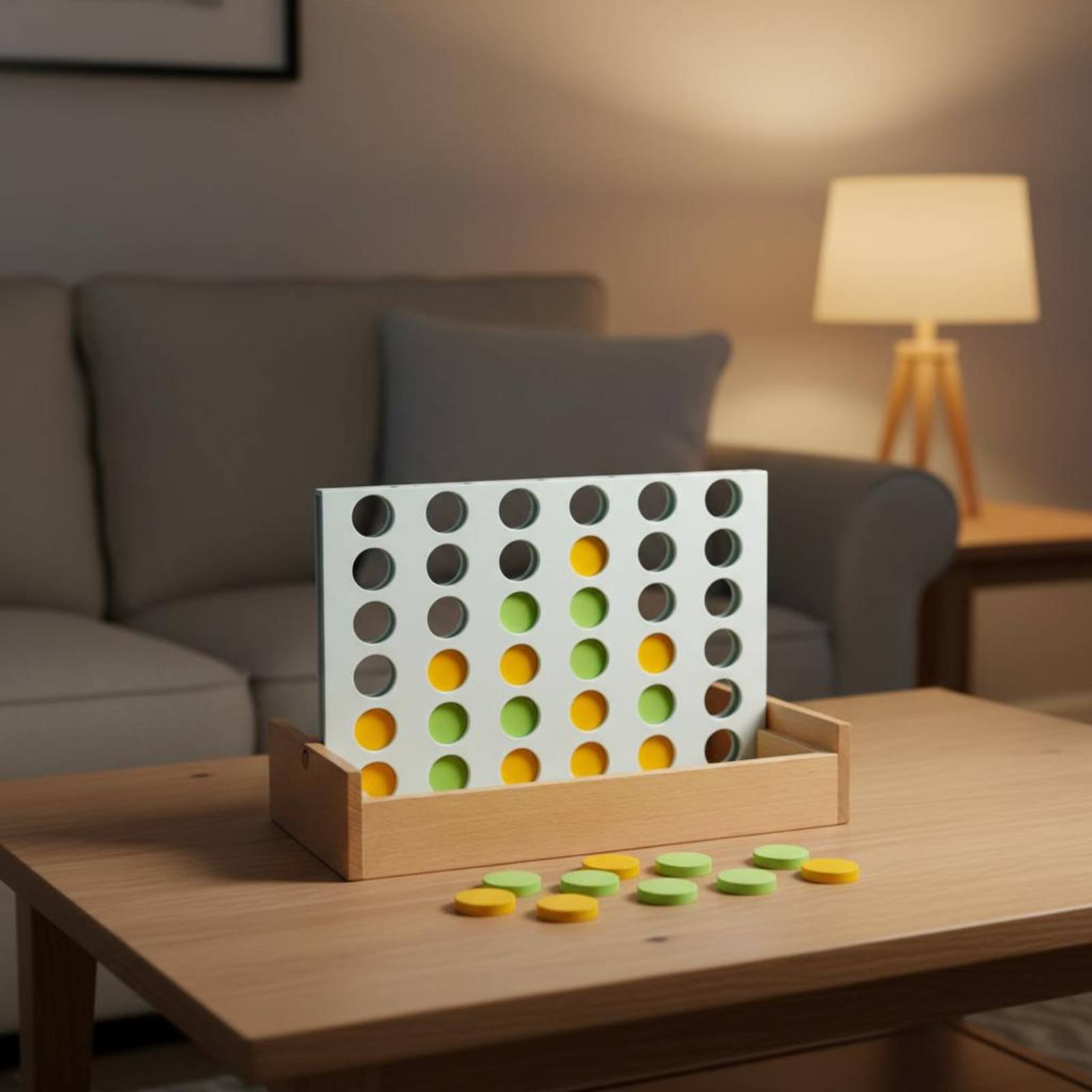 Houten Connect Four-spel Vroeg - Board Game Box recensie en prijs